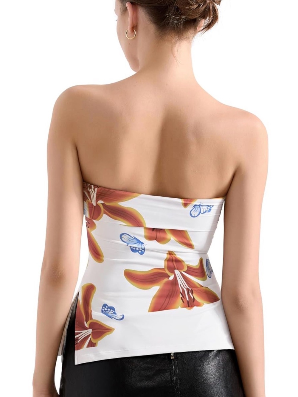 Shoulder-Less Maple Leaf Top - Picture 2 of 5